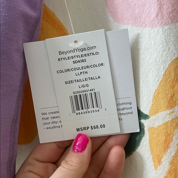 Beyond Yoga Lavender Sports Bra - Picture 3 of 5